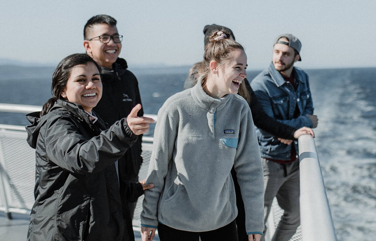 Group serving together